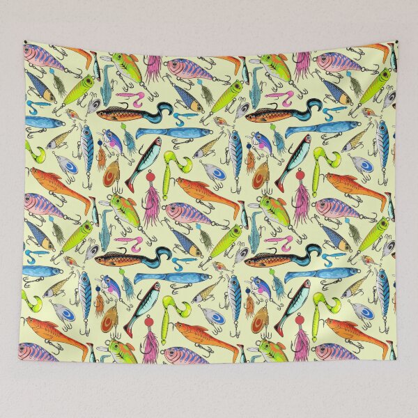 Item preview,  Fishing Lure Pattern- Fish / Lures designed and sold by Fleur-DiDi-Lis.