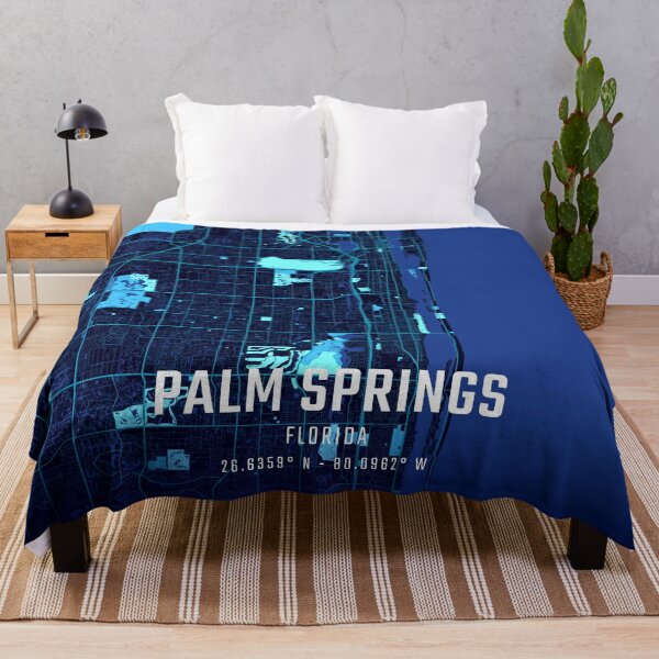 Item preview, Palm Springs Midnight City Map designed and sold by HomeLivingCo.