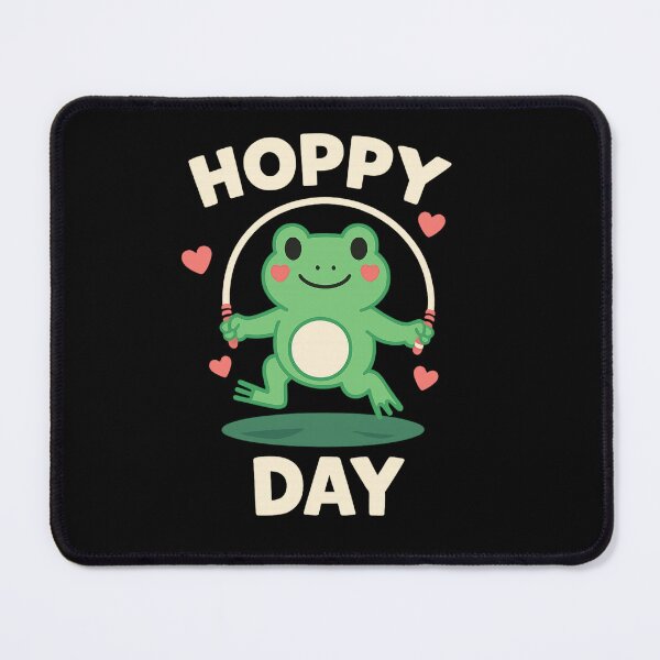 Item preview, "Hoppy Day" Funny Frog Pun Cute Kawaii Jump Rope designed and sold by haitrieuic96.
