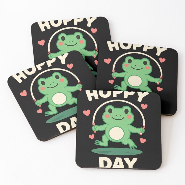 Item preview, "Hoppy Day" Funny Frog Pun Cute Kawaii Jump Rope designed and sold by haitrieuic96.