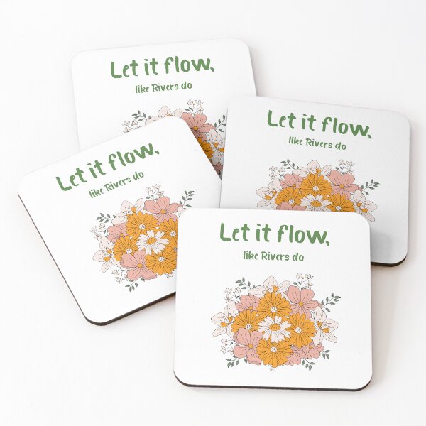 Item preview, Let It Flow T-Shirt – Introvert Aesthetic Calm Vibes, Nature Growth Mindfulness Floral Tee designed and sold by YasirHamidDesigns .