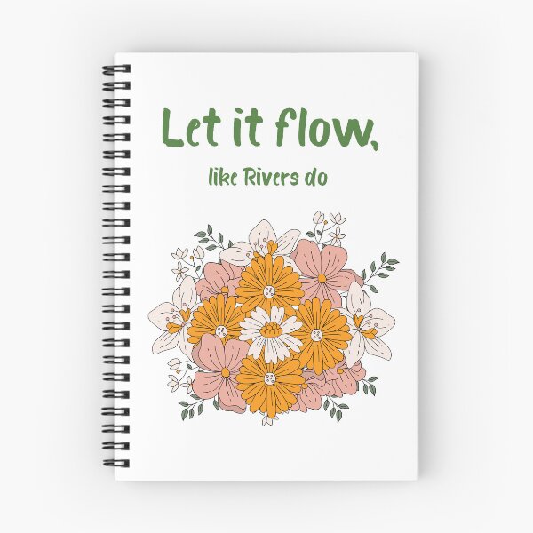 Item preview, Let It Flow T-Shirt – Introvert Aesthetic Calm Vibes, Nature Growth Mindfulness Floral Tee designed and sold by YasirHamidDesigns .