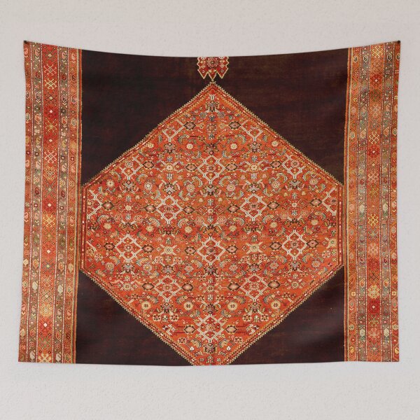 Item preview, Antique Persian Farahan Rug designed and sold by Vicky Brago-Mitchell®.