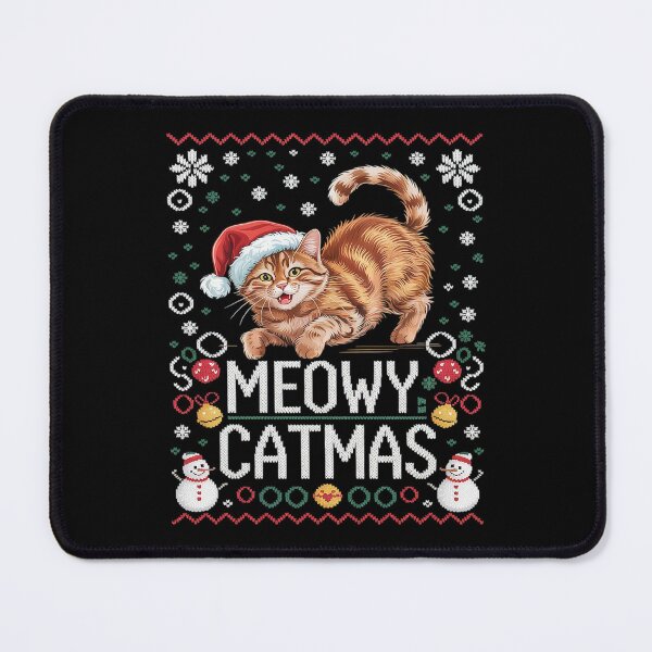 Item preview, Meowy Catmas Cat Santa Christmas Kitten Xmas Ugly designed and sold by lilLilaBatArt.