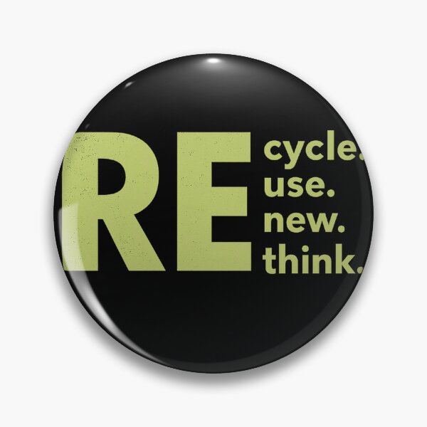 Item preview, RE Cycle Reuse Renew Rethink – Eco Friendly Quote T-Shirt designed and sold by Anna Babich.