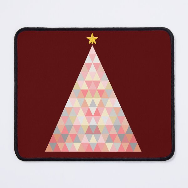 Item preview, Triangular pink tree Merry Christmas designed and sold by Aome22.