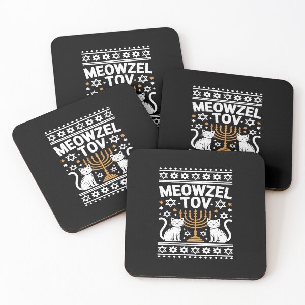Item preview, Meowzel Tov Chanukah Jewish Cat Owner Ugly Hanukkah  designed and sold by lilLilaBatArt.