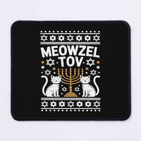 Item preview, Meowzel Tov Chanukah Jewish Cat Owner Ugly Hanukkah designed and sold by lilLilaBatArt.