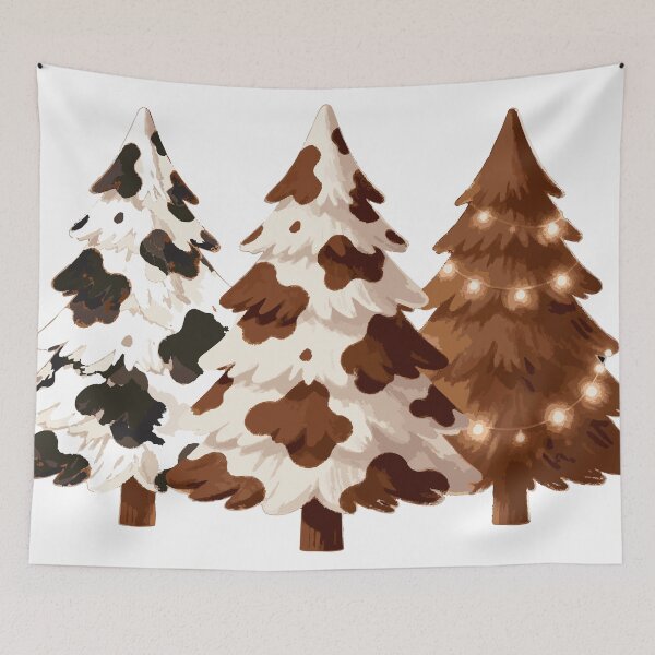 Item preview, Cow Christmas Trees designed and sold by Katrabbit Graphics.