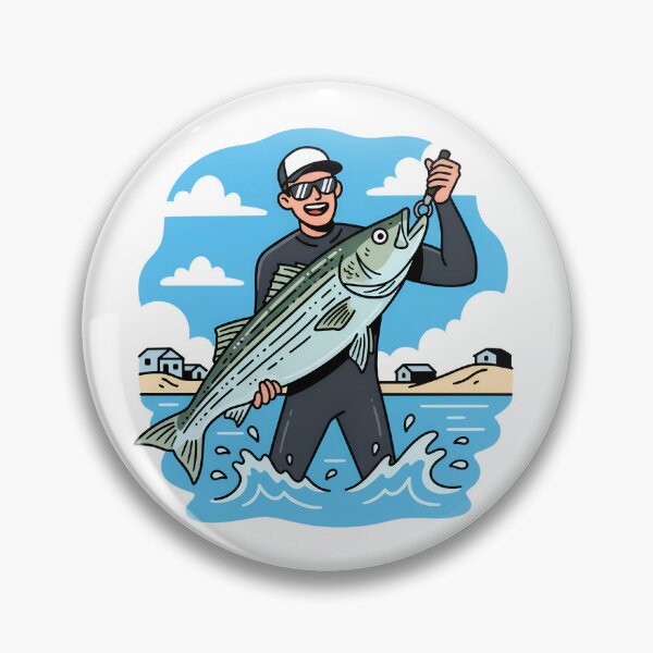 Item preview, Fall Surf Fishing Classic - Striped Bass Fishing designed and sold by Jakarprint.