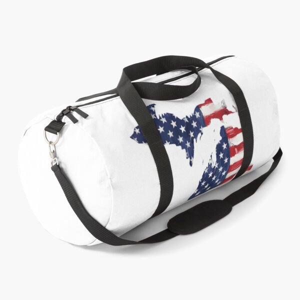 Item preview, Michigan USA Flag Silhouette – Stars and Stripes State Outline designed and sold by Paper Drip.
