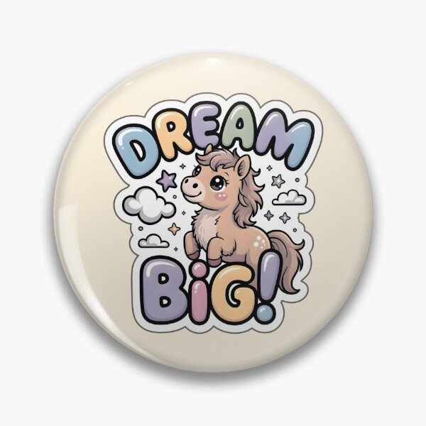 Item preview, Happy New Year Dream Big Chibi Horse Sticker - Motivation Year of the Horse Art designed and sold by Nuist25.