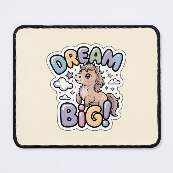 Item preview, Happy New Year Dream Big Chibi Horse Sticker - Motivation Year of the Horse Art designed and sold by Nuist25.