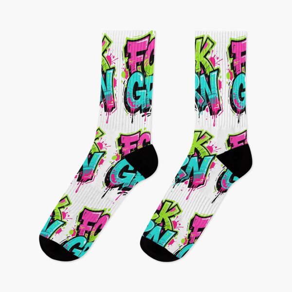 Item preview, FCK GRN Graffiti Neon Street Art designed and sold by Ascooepics.