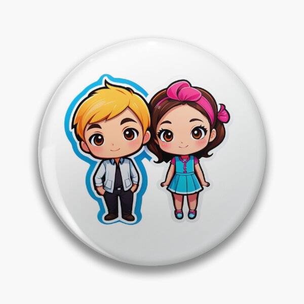 Item preview, Cute Chibi Couple Sticker designed and sold by Duovibes.
