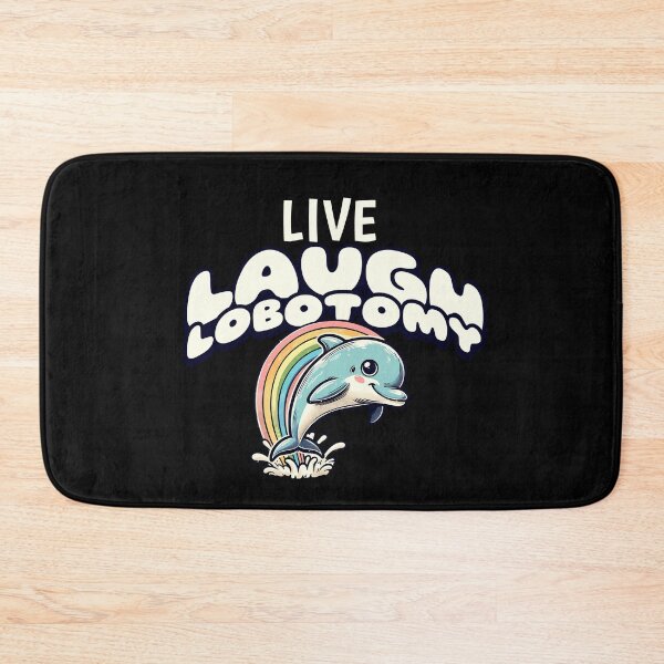 Item preview, Live Laugh Lobotomy – Cute Dolphin designed and sold by dudelinart.