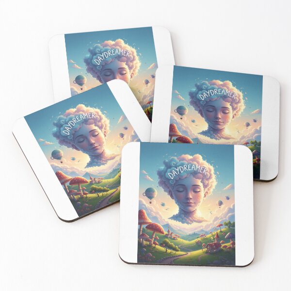 Item preview, Whimsical 'Head in the Clouds' Daydreamer Art | Aesthetic Sky Imagination Design designed and sold by FitEnvy.