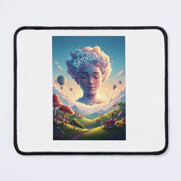 Item preview, Whimsical 'Head in the Clouds' Daydreamer Art | Aesthetic Sky Imagination Design designed and sold by FitEnvy.