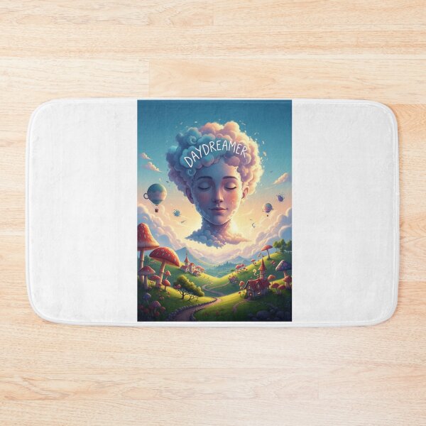 Item preview, Whimsical 'Head in the Clouds' Daydreamer Art | Aesthetic Sky Imagination Design designed and sold by FitEnvy.