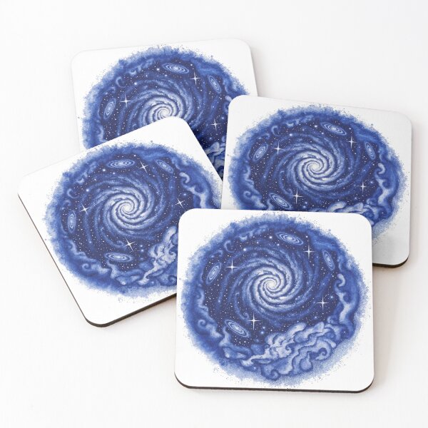 Item preview, Mistical galaxy navy blue pen designed and sold by ARCHMNML.