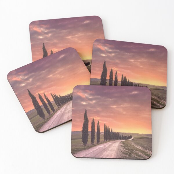 Item preview, Iconic Cypress Alley Road at Sunset in Tuscany designed and sold by Stefano Orazzini.