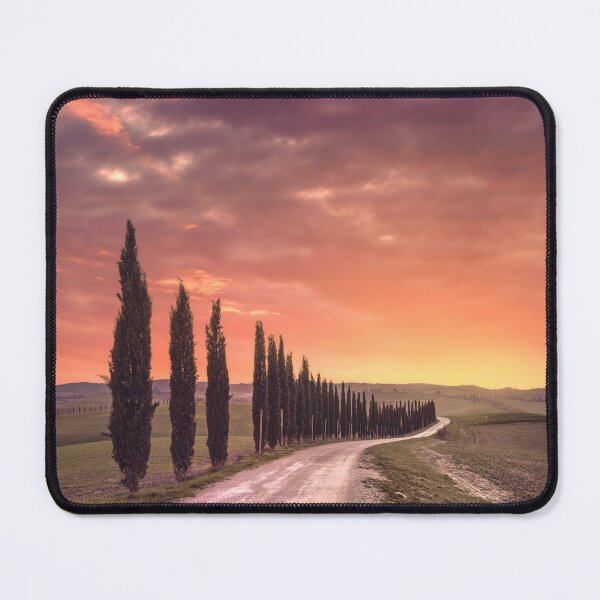 Item preview, Iconic Cypress Alley Road at Sunset in Tuscany designed and sold by Stefano Orazzini.