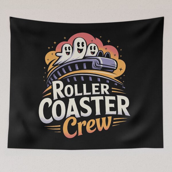 Item preview, Roller Coaster Boo Crew Halloween Ghost designed and sold by Veroniadic.