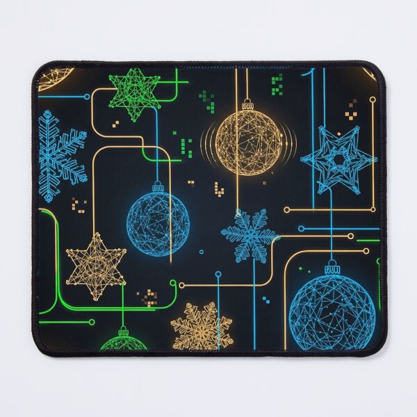 Item preview, Hi-Tech Holiday Neon Ornaments designed and sold by jumpercat.