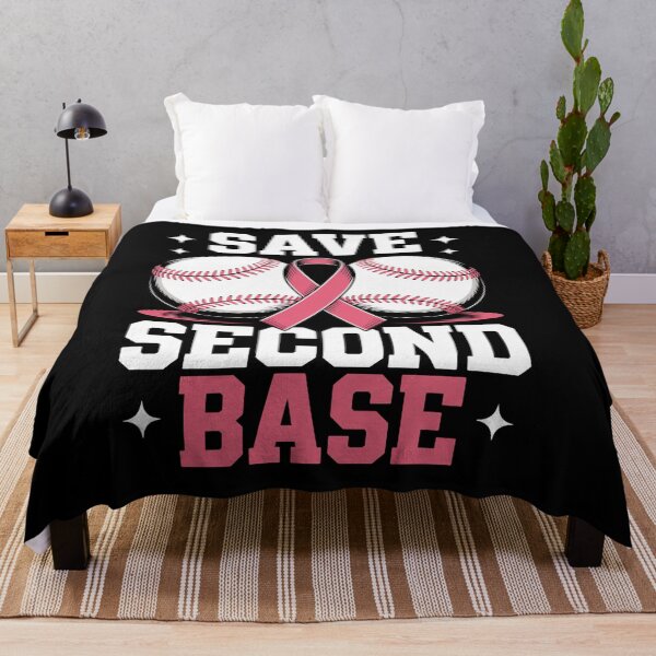 Item preview, Save 2Nd Base Baseball Player Breast Cancer Awareness designed and sold by Veroniadic.