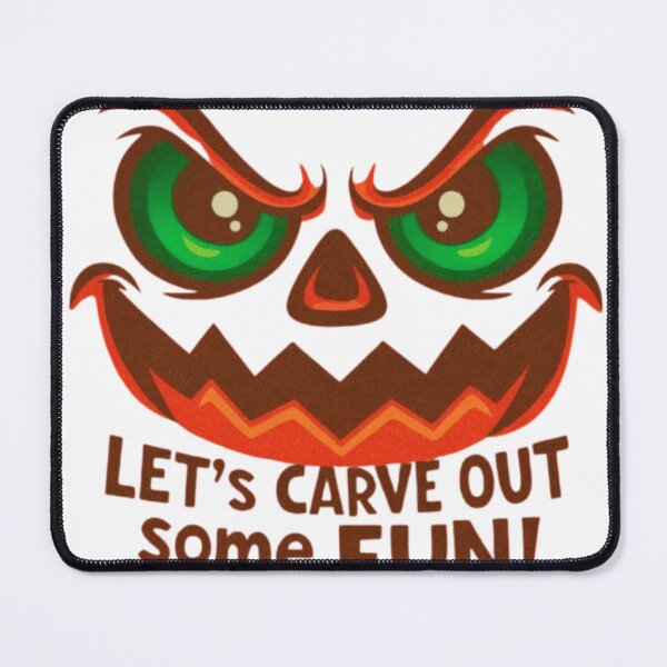 Item preview, Let's Carve Out Some Fun – Cute Spooky Pumpkin Face Halloween Design designed and sold by GloboStyle Design .
