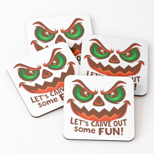 Item preview, Let's Carve Out Some Fun – Cute Spooky Pumpkin Face Halloween Design designed and sold by GloboStyle Design .