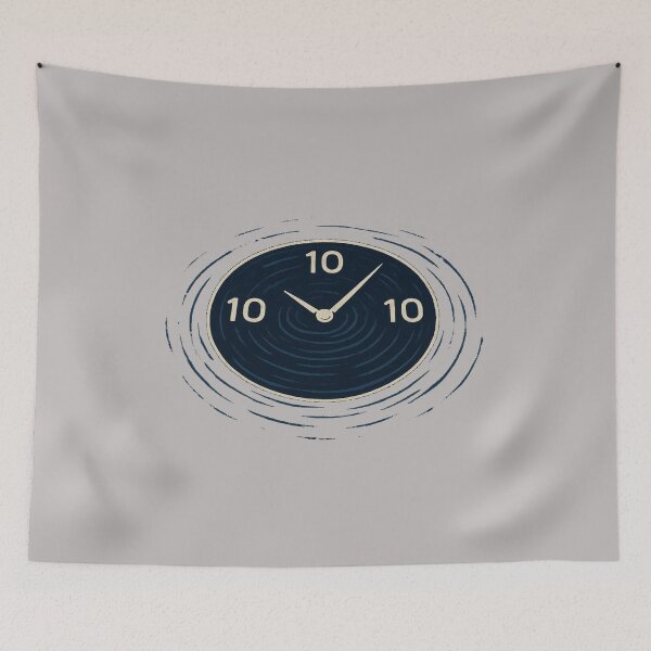 Item preview, Minimal Ripple Clock Art – Modern Time Aesthetic T-Shirt designed and sold by KDesignCrafts.