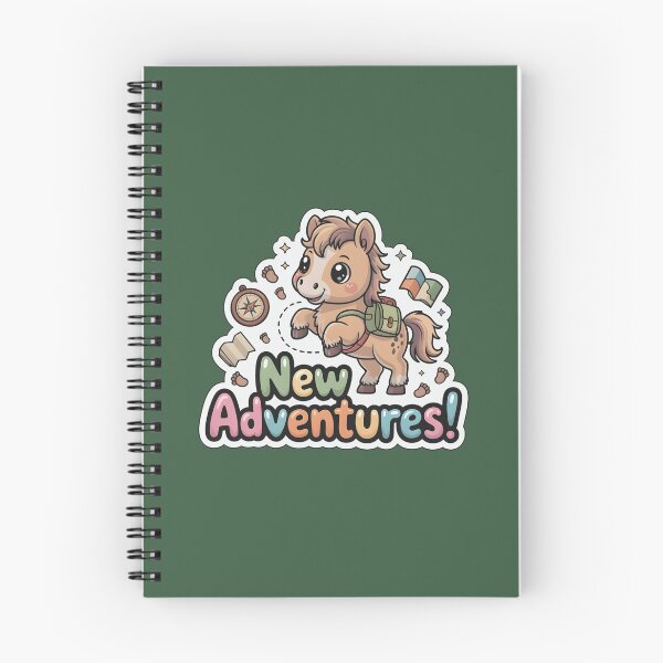 Item preview, Happy New Year New Adventures Chibi Horse Sticker - Travel & Journey Gift designed and sold by Nuist25.
