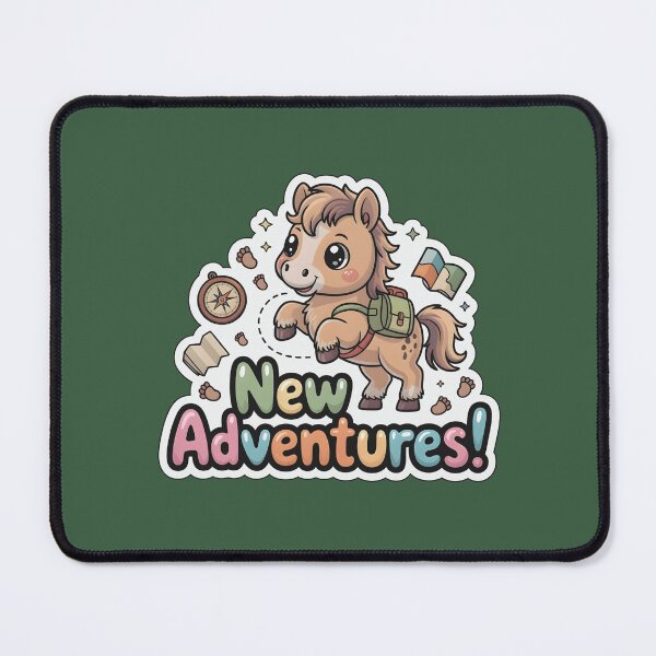 Item preview, Happy New Year New Adventures Chibi Horse Sticker - Travel & Journey Gift designed and sold by Nuist25.