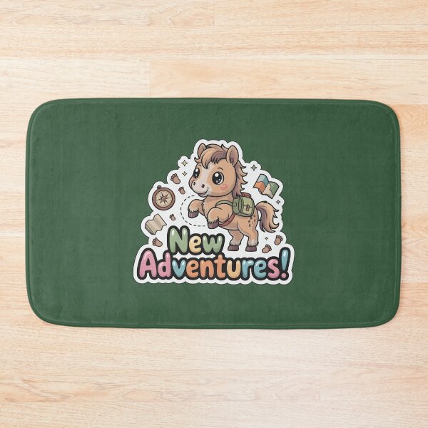 Item preview, Happy New Year New Adventures Chibi Horse Sticker - Travel & Journey Gift designed and sold by Nuist25.