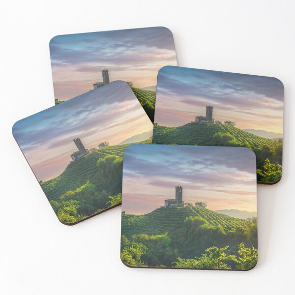Item preview, San Lorenzo Church and vineyards on Unesco Prosecco Hills, Italy designed and sold by Stefano Orazzini.