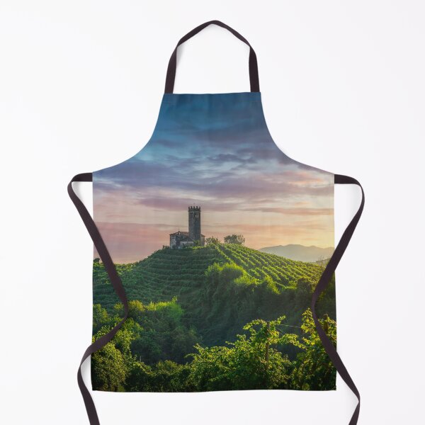 Item preview, San Lorenzo Church and vineyards on Unesco Prosecco Hills, Italy designed and sold by Stefano Orazzini.
