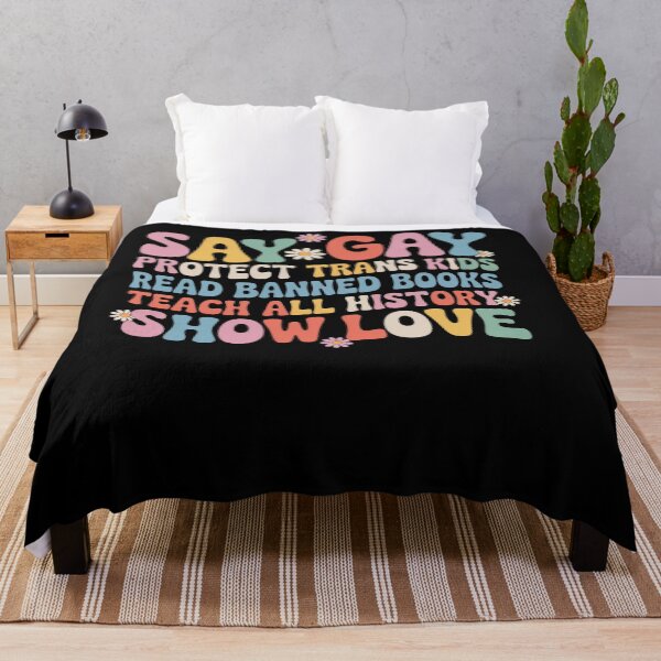 Item preview, Say Gay Protect Trans Kids Read Banned Books Lgbt Groovy designed and sold by Veroniadic.