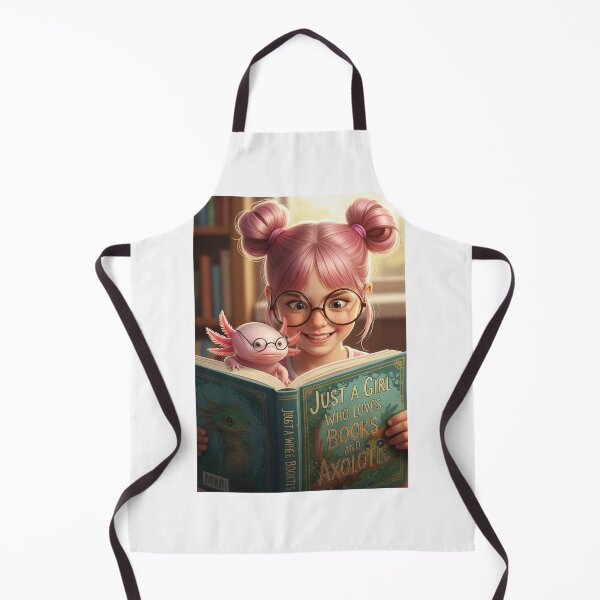 Item preview, Funny Axolotl Reading a Book - Just a Girl Who Loves Books and Axolotls designed and sold by FitEnvy.