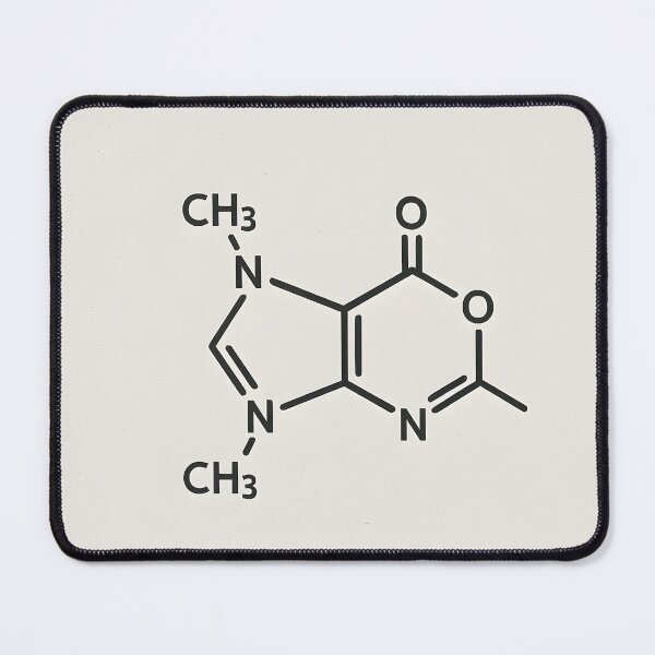 Item preview, Caffeine molecule – Minimalist chemistry designed and sold by Helleradi.