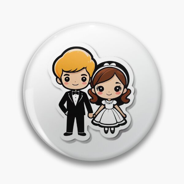 Item preview, Cute Chibi Couple Sticker designed and sold by Duovibes.