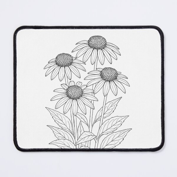Item preview, Topeka Purple Coneflower - Echinacea atrorubens designed and sold by NativePlantsColoringBooks.com.