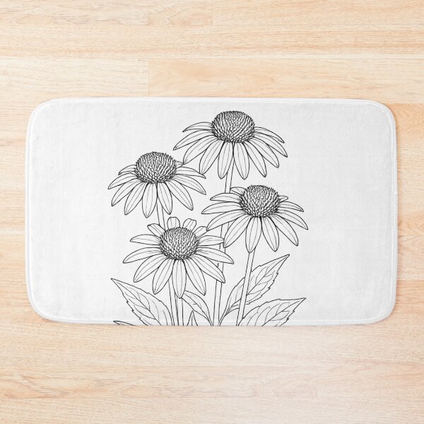 Item preview, Topeka Purple Coneflower - Echinacea atrorubens designed and sold by NativePlantsColoringBooks.com.