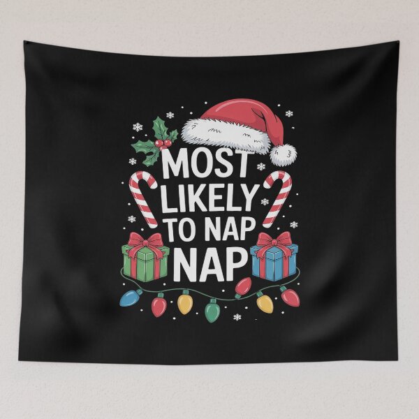 Item preview, Most Likely To Nap On Christmas family matching  designed and sold by Belkisallen.