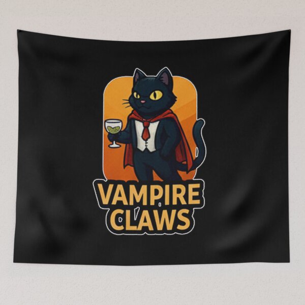 Item preview, Vampire Claws - Black Cat Halloween designed and sold by okiiskandarart.