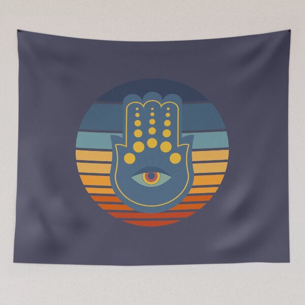 Item preview, Hamsa Retro Protective Eye designed and sold by JuanaDesigns.