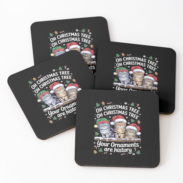Item preview, Oh Christmas Tree Your Ornaments Are History Cat Christmas  designed and sold by Belkisallen.