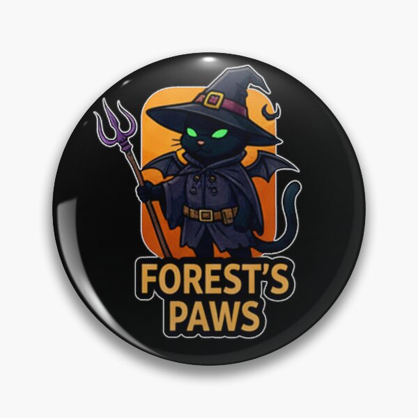 Item preview, Forest Paws - Black Cat Halloween designed and sold by okiiskandarart.