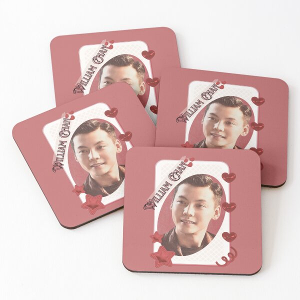 Item preview, William Chan (William Chan Wai-ting) (陳偉霆​​) Hong Kong Actor and Singer Chinese Actor Cdrama Chinese Entertainment Card Red Aesthetic Collage Design designed and sold by AJUNICE STUDIO.