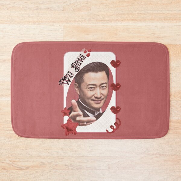Item preview, Wu Jing (Jing Wu) Chinese Actor Cdrama Chinese Entertainment Card Red Aesthetic Collage Design designed and sold by AJUNICE STUDIO.